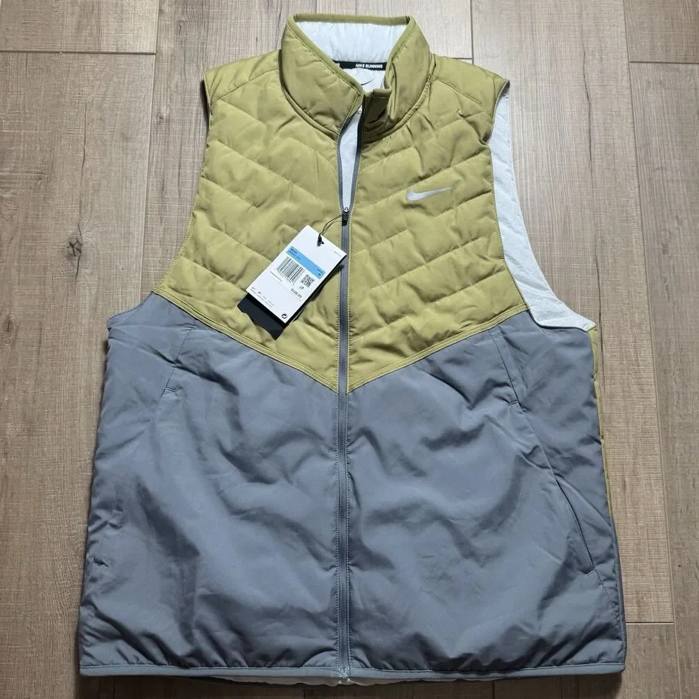 NEW Nike Men’s Medium Therma-FIT Repel Synthetic Fill Running Vest DD5647-379